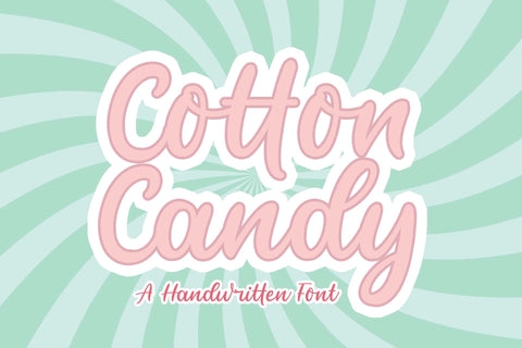 Cotton Candy Font love script 