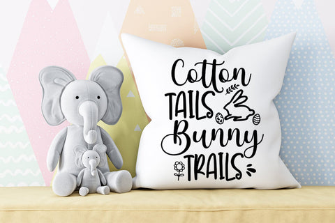 Cotton Tails Bunny Trails I Easter SVG I Easter Cut Files SVG Happy Printables Club 