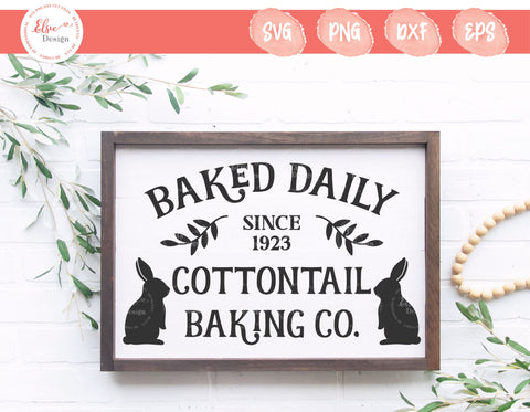 Cottontail Baking Co. - SVG, PNG, DXF, EPS SVG Elsie Loves Design 