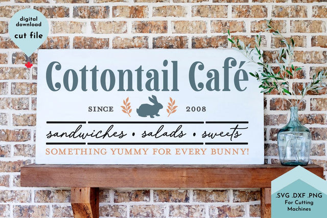 Cottontail Cafe SVG Lettershapes 