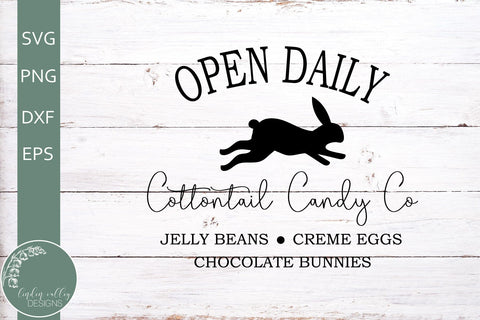 Cottontail Candy Co SVG-Farmhouse Easter SVG-Bunny SVG SVG Linden Valley Designs 