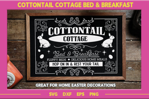 Cottontail Cottage Bed And Breakfast SVG SVG Nerd Mama Cut Files 