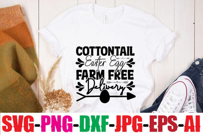 Cottontail Easter Egg Farm Free Delivery SVG MStudio 