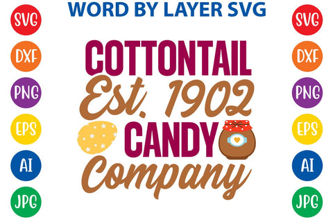 Cottontail Est. 1902 Candy Company SVG Design SVG Rafiqul20606 