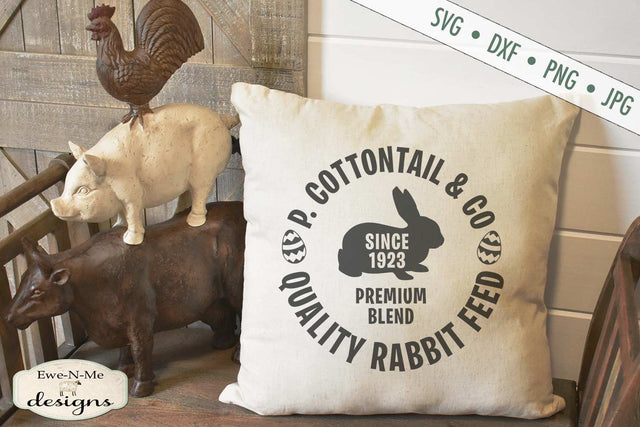 Cottontail Feed Co - Easter - SVG SVG Ewe-N-Me Designs 