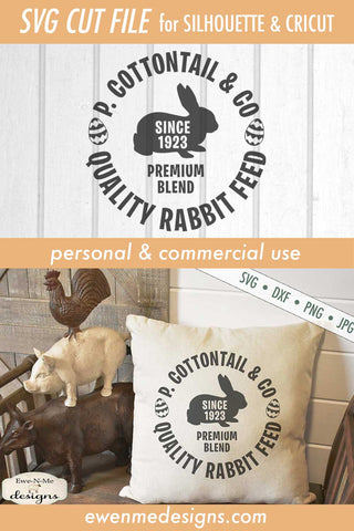 Cottontail Feed Co - Easter - SVG SVG Ewe-N-Me Designs 