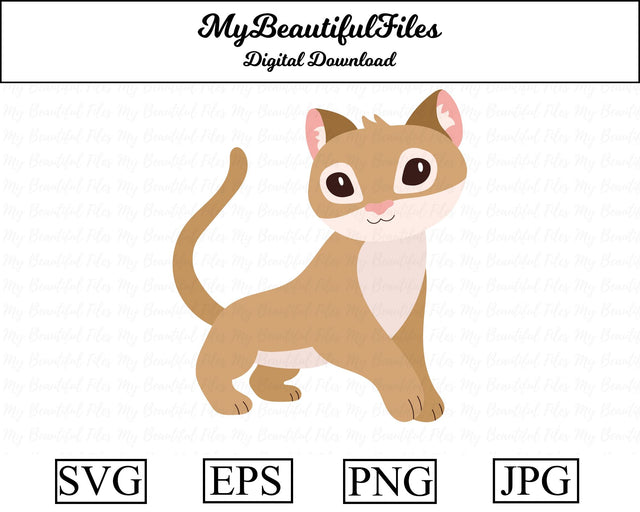 Cougar - Animal SVG MyBeautifulFiles 