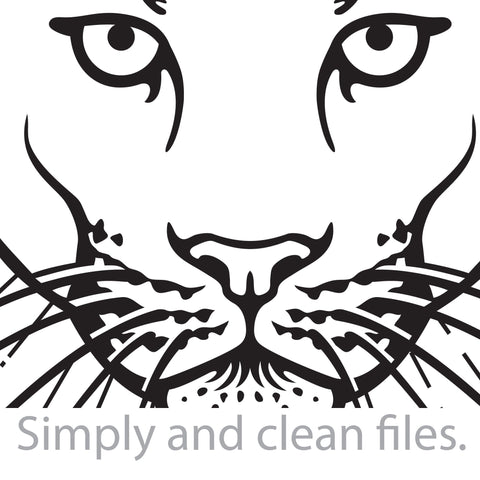 Cougar. King of the forest. Native spirit. SVG TribaliumArtSF 