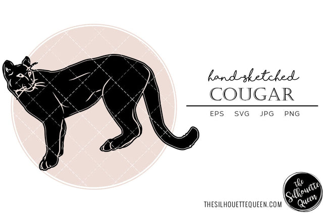 Cougar Sketch Vector SVG Loveleen Kaur 