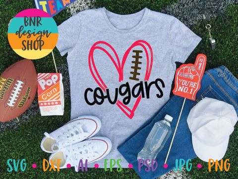 Cougars Football SVG SVG BNRDesignShop 