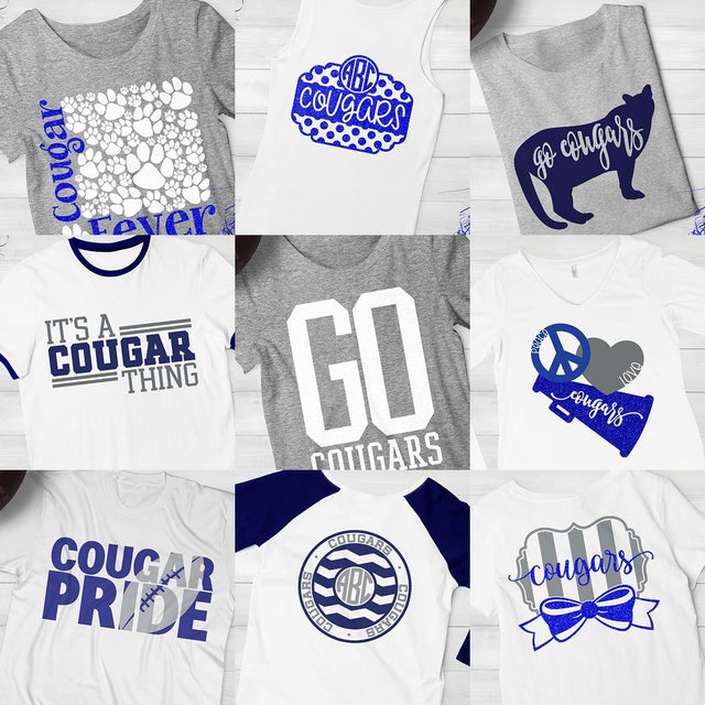 Cougars Spirit Bundle SVG Kelly Lollar Designs