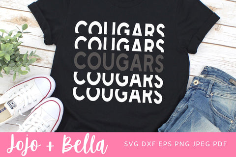 Cougars SVG, Football SVG, Echo SVG, Cougars Football Svg, Stacked Svg, Football Mom Scf, Cricut, Silhouette. SVG Jojo&Bella 