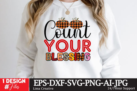 Count Your Blessing Sublimation PNG Sublimation Insomnia Std 