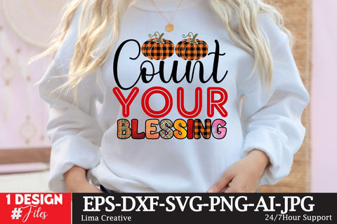 Count Your Blessing Sublimation PNG Sublimation Insomnia Std 