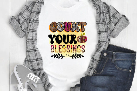 count your blessings Sublimation SVGArt 