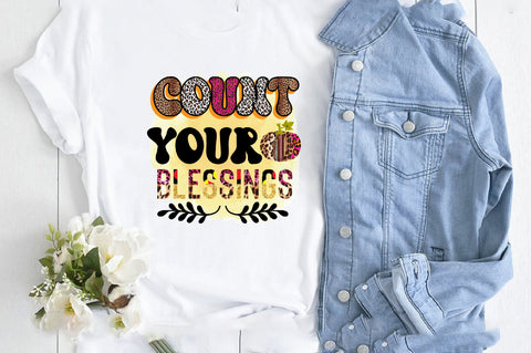 count your blessings Sublimation SVGArt 