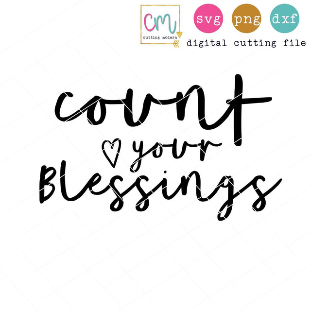 Count Your Blessings SVG CuttingModern 