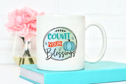 Count Your Blessings - Thanksgiving PNG Sublimation Sublimation CraftLabSVG 