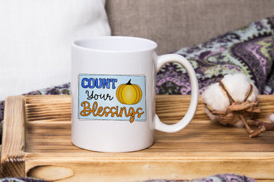 Count Your Blessings, Thanksgiving Sublimation PNG SVG futivesvg 