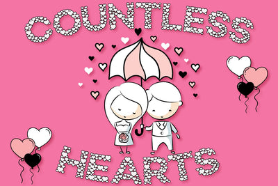 Countless Hearts Love Font & Bonus Split Font SVG Feya's Fonts and Crafts