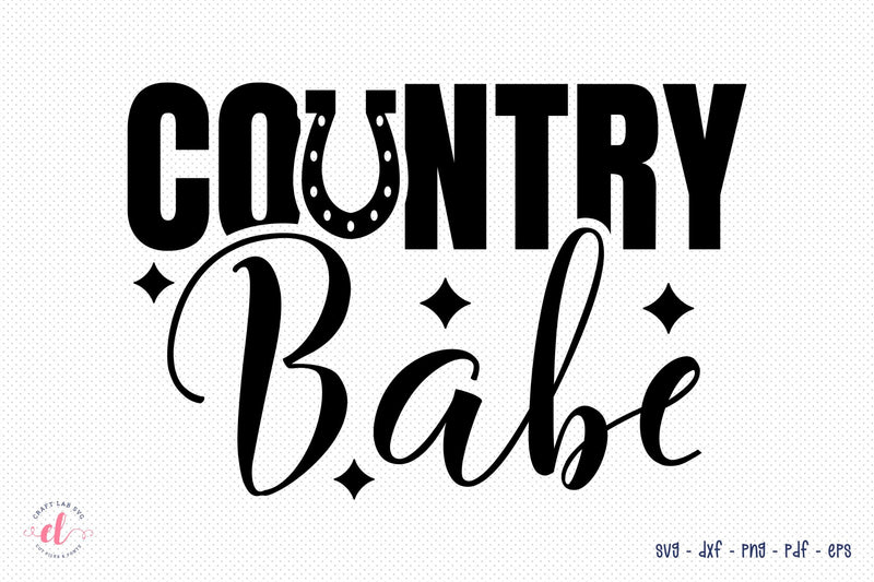 Country Babe SVG - Country Girl SVG - Horse Girl SVG SVG CraftLabSVG 