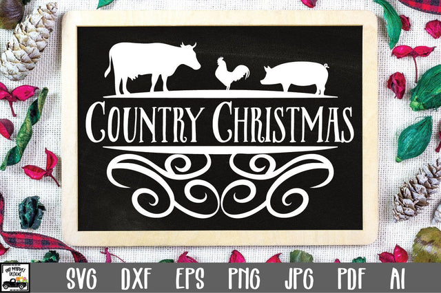 Country Christmas SVG Cut File - Christmas SVG SVG Old Market 
