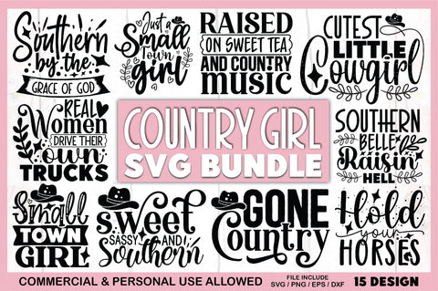 Country Girl SVG Bundle SVG Ariyan 