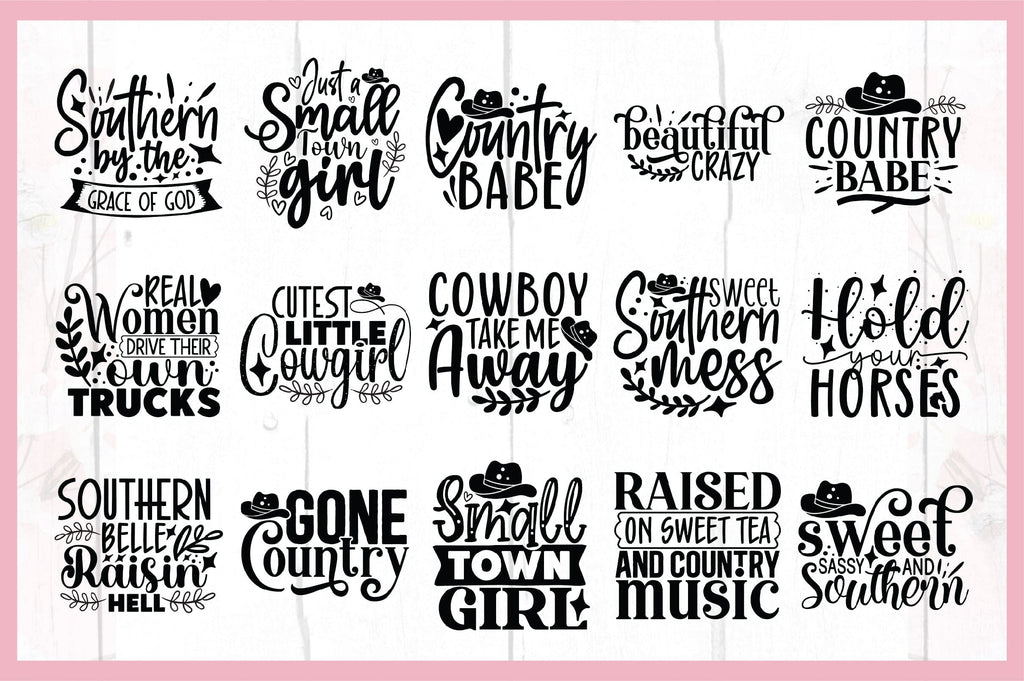 Country Girl SVG Bundle - So Fontsy