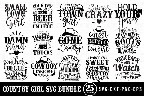 Country Girl SVG Bundle SVG CraftLabSVG 