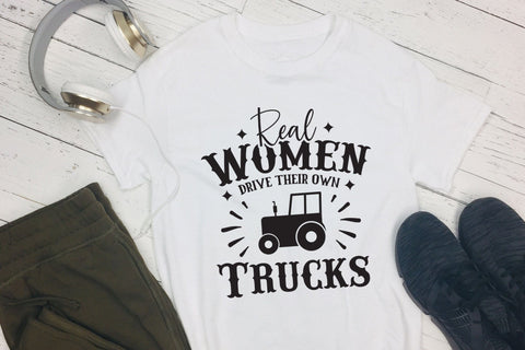 Country Girl SVG - Real Woman Drive Their Own Trucks SVG CraftLabSVG 