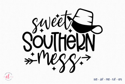 Country Girl SVG, Sweet Southern Mess, Southern Girl SVG SVG CraftLabSVG 