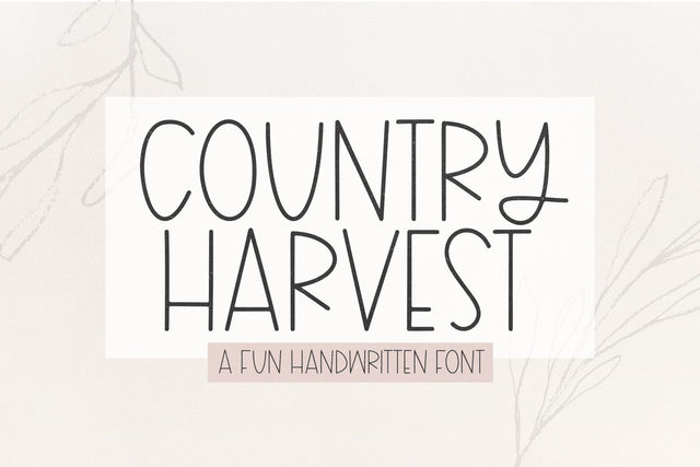 Country Harvest - Thin Farmhouse Font Font KA Designs 