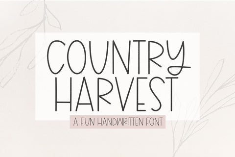 Country Harvest - Thin Farmhouse Font Font KA Designs 