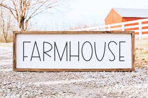 Country Harvest - Thin Farmhouse Font Font KA Designs 