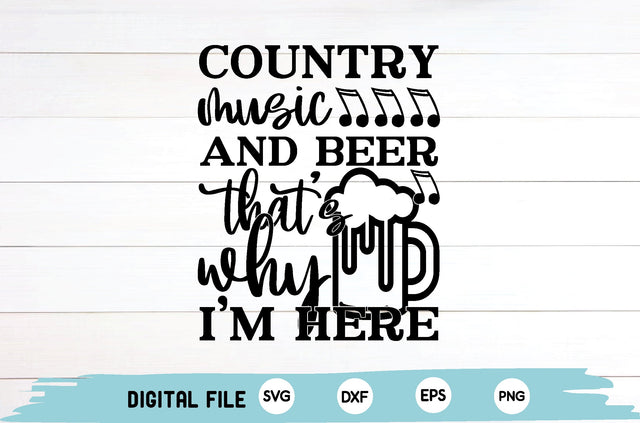 country music and beer that’s why i’m here SVG md faruk hossain 