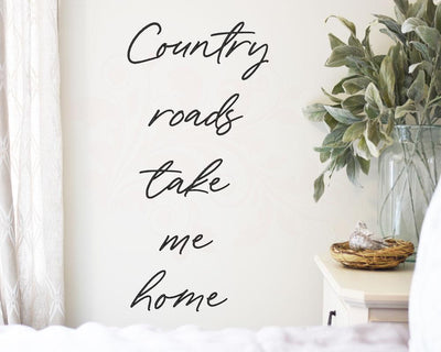 Country Roads take me home svg, wood sign svg, Digital Download, SVG Cricut Files, DXF PNG, Country Sign Decor, Entryway sign art, Home SVG Farmstone Studio Designs 