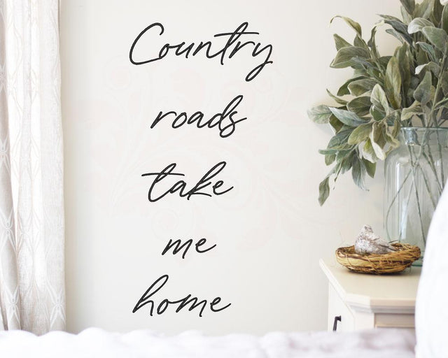 Country Roads take me home svg, wood sign svg, Digital Download, SVG Cricut Files, DXF PNG, Country Sign Decor, Entryway sign art, Home SVG Farmstone Studio Designs 