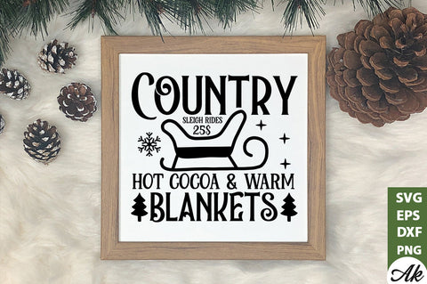 Country sleigh rides SVG SVG akazaddesign 
