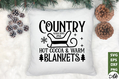 Country sleigh rides SVG SVG akazaddesign 