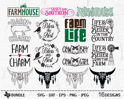 Country Super Bundle | Country SVG SVG Texas Southern Cuts 