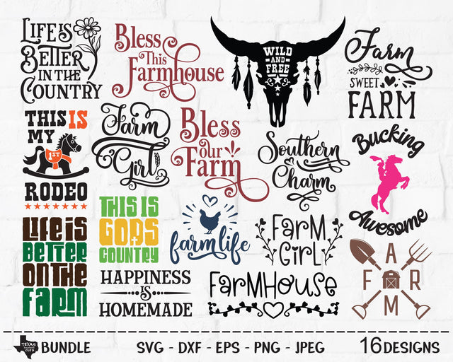Country Super Bundle | Country SVG SVG Texas Southern Cuts 