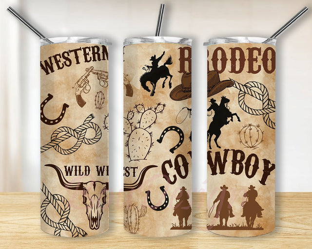 Country Tumbler, Western Tumbler Png, 20oz Skinny Tumbler, Country, Wild West, Cowboy, Rodeo Png Sublimation BouDesign 