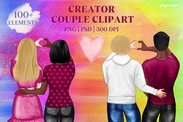 Couple Clipart | People Creator | Valentines Day SVG SvgOcean 