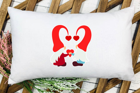 Couple Gnome valentine svg with heart. Love you. SVG, PNG SVG Angelina Semenova 