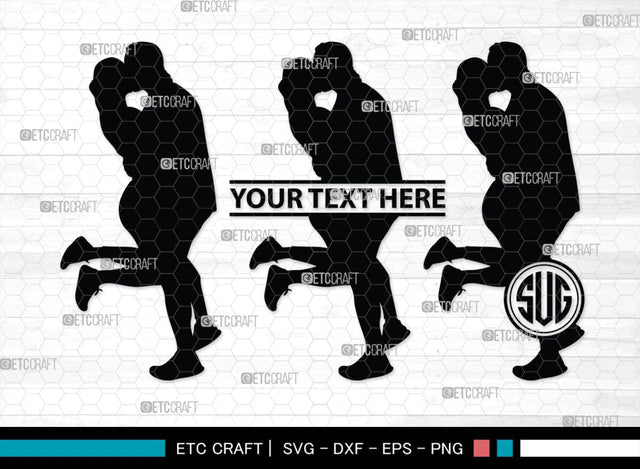 Couple Kissing Monogram, Couple Kissing Silhouette, Couple Kissing SVG, Wedding Couple Svg, Lovers Svg, Engagement Couple Svg, SB00345 SVG ETC Craft 