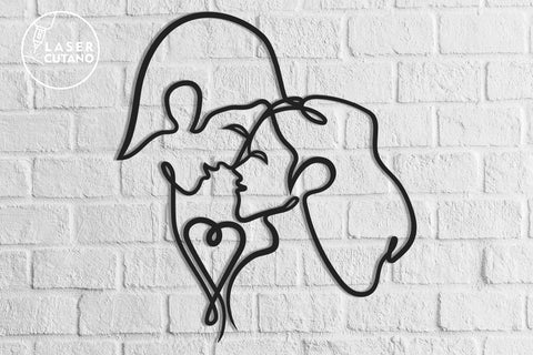 Couple - Laser Cut Files, Mandala, SVG, 3D Designs SVG LaserCutano 