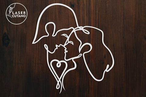 Couple - Laser Cut Files, Mandala, SVG, 3D Designs SVG LaserCutano 