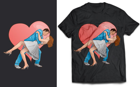 Couple of Dancing SVG T-Shirt Design SVG naemmiah021 