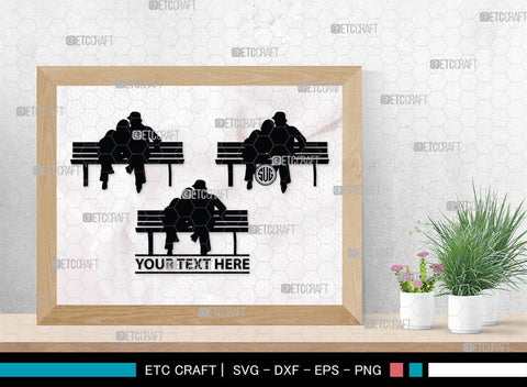 Couple On A Bench Silhouette, Couple On A Bench SVG, Bench Svg, Couple Svg, Couple Bundle, SB00346 SVG ETC Craft 