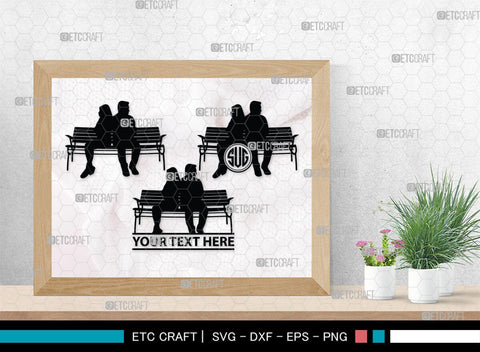 Couple On A Bench Silhouette, Couple On A Bench SVG, Bench Svg, Couple Svg, Couple Bundle, SB00346 SVG ETC Craft 